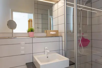 Ein Badezimmer in der Unterkunft Hotel Alte Mühle