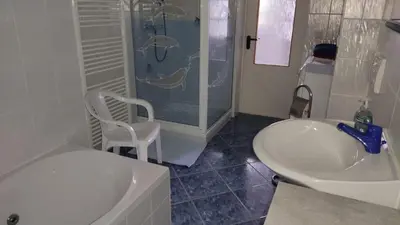 Ein Badezimmer in der Unterkunft Ferienwohnung Schaarschmidt