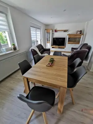 Küche/Küchenzeile in der Unterkunft Ferienhaus Rosmarie am Elbradweg