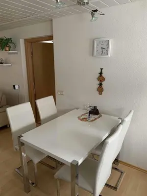 Ein Sitzbereich in der Unterkunft Ferien in Altenberg