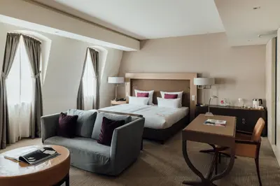 Ein Bett oder Betten in einem Zimmer der Unterkunft Townhouse Dresden