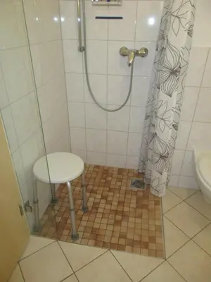 Ein Badezimmer in der Unterkunft Ferienwohnung Lilienstein