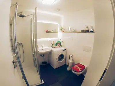 Ein Badezimmer in der Unterkunft Ferienwohnung