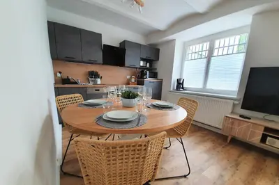 TV/Unterhaltungsangebot in der Unterkunft PB Ferienwohnungen - FeWo 1 - Stilvoll eingerichtetes Apartment im Herzen Senftenbergs