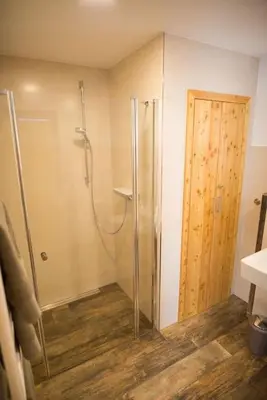 Ein Badezimmer in der Unterkunft Ferienwohnung 1