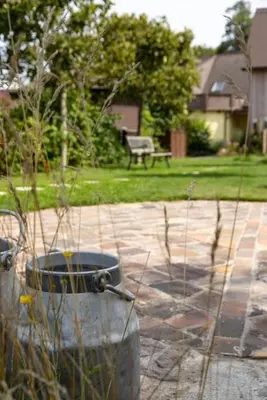 Ein Garten an der Unterkunft Ferienwohnung 2