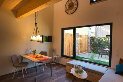Ein Sitzbereich in der Unterkunft Ferienwohnung 2