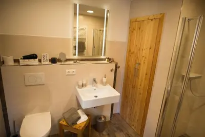 Ein Badezimmer in der Unterkunft Ferienwohnung 2
