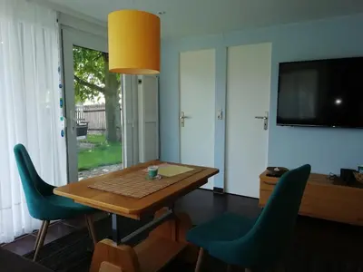 TV/Unterhaltungsangebot in der Unterkunft Kleiner Bungalow im Grünen