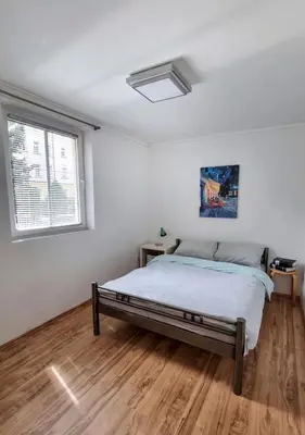 Ein Bett oder Betten in einem Zimmer der Unterkunft Bungalow Alex