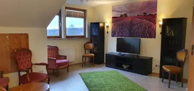TV/Unterhaltungsangebot in der Unterkunft Ferienwohnung Kirnitzschtal