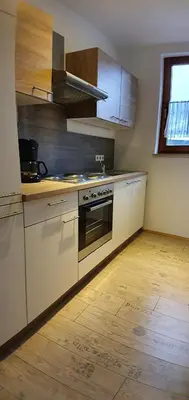 Küche/Küchenzeile in der Unterkunft Ferienwohnung Kirnitzschtal