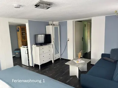 TV/Unterhaltungsangebot in der Unterkunft Ferienwohnung Fachwerkhaus