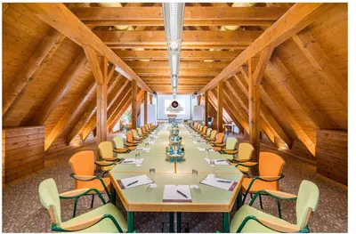 Der Geschäftsbereich oder Konferenzraum in der Unterkunft Schlosshotel Klaffenbach