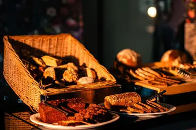 Essen im Hotel oder in der Nähe