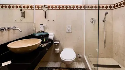 Ein Badezimmer in der Unterkunft Sebnitzer Hof by STEIGER Hotels
