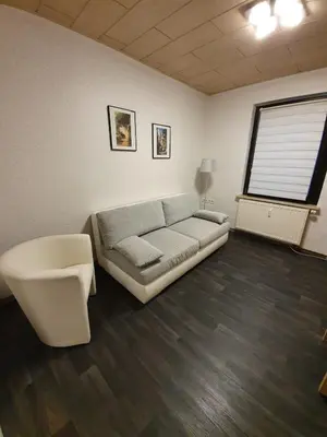 Ein Sitzbereich in der Unterkunft Ferienwohnung Bella in Heidenau bei Dresden