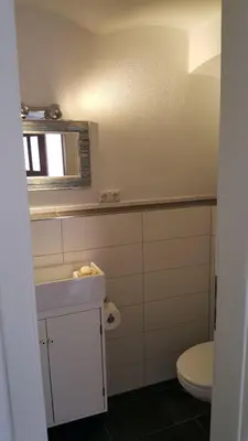 Ein Badezimmer in der Unterkunft Ferienwohnung Max 22