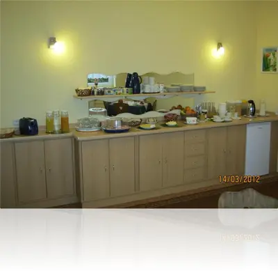 Küche/Küchenzeile in der Unterkunft Hotel Landhaus Nassau