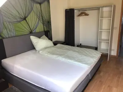 Ein Bett oder Betten in einem Zimmer der Unterkunft Ferienhaus Morgensonne