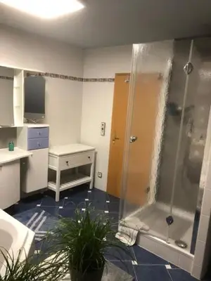 Ein Badezimmer in der Unterkunft Ferienhaus Morgensonne