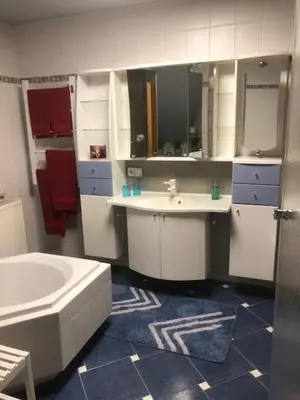 Ein Badezimmer in der Unterkunft Ferienhaus Morgensonne