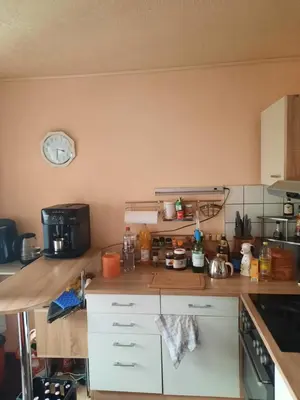 Küche/Küchenzeile in der Unterkunft Haus am Donatsturm