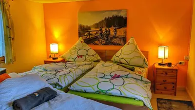 Ein Bett oder Betten in einem Zimmer der Unterkunft 