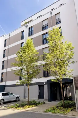 Das Gebäude in dem sich die Ferienwohnung befindet