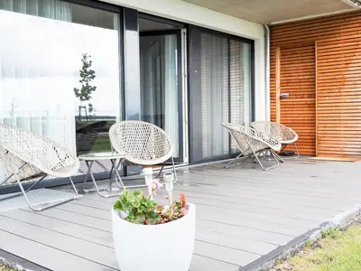 Grundriss der Unterkunft Moderne Ferienwohnung mit Seeblick & Terrasse 96qm