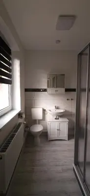 Ein Badezimmer in der Unterkunft Richter Apartments Finsterwalde 2