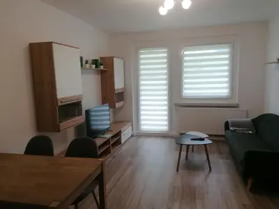 Ein Sitzbereich in der Unterkunft Ferienwohnung August 24