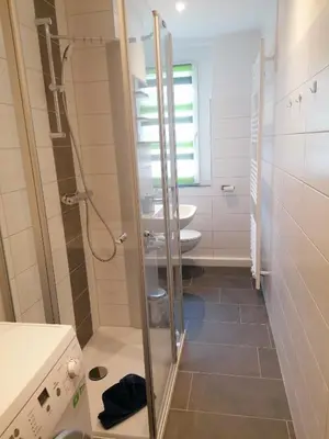 Ein Badezimmer in der Unterkunft Ferienwohnung August 24
