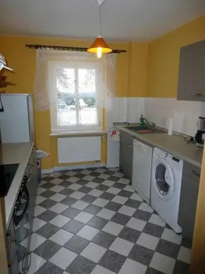 Küche/Küchenzeile in der Unterkunft Ferienhaus Ferien am Waldrand