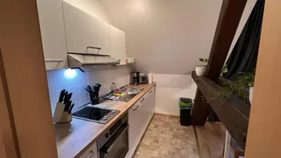 Küche/Küchenzeile in der Unterkunft Ferienwohnung König Georg