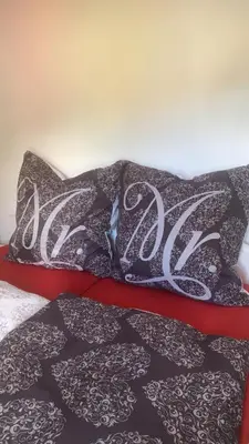 Ein Bett oder Betten in einem Zimmer der Unterkunft Wiesenblick