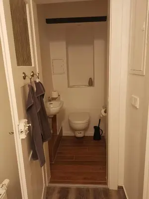 Ein Badezimmer in der Unterkunft Wiesenblick