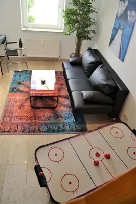 Ein Sitzbereich in der Unterkunft Penthouse Himmelreich großzügige Maisonette auf 152 qm mit Klima & Kamin