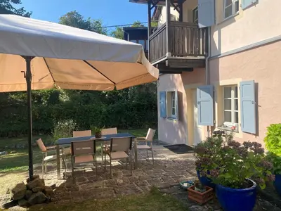 Ein Garten an der Unterkunft Wanderer Paradies