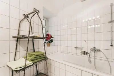 Ein Badezimmer in der Unterkunft Ferienwohnungen Königstein