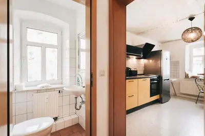 Ein Badezimmer in der Unterkunft Ferienwohnungen Königstein