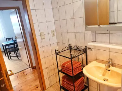 Ein Badezimmer in der Unterkunft Ferienwohnungen Lindenhof