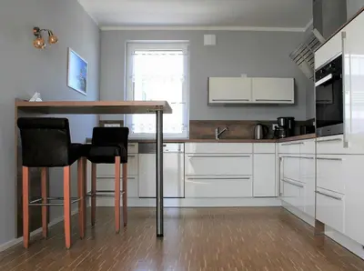 Küche/Küchenzeile in der Unterkunft Ferienwohnung Penthaus ILSE
