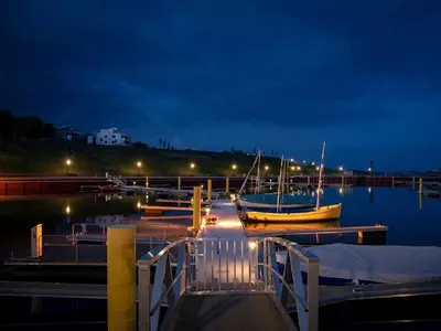 Blick auf einen Fluss in der Nähe der Ferienwohnung