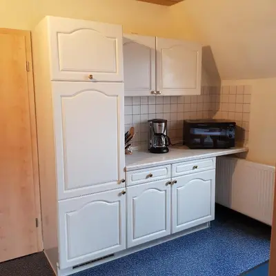 Küche/Küchenzeile in der Unterkunft Ferienwohnung Heinrich