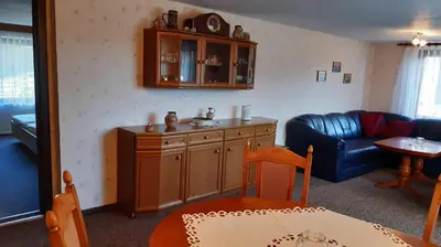Ein Sitzbereich in der Unterkunft Ferienhaus Andrea Höcherl