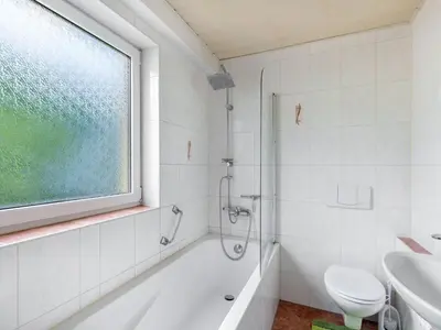 Ein Badezimmer in der Unterkunft Ruhige Gartenwohnung in Dresden