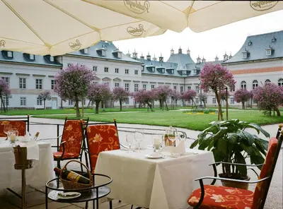 Ein Garten an der Unterkunft Schloss Hotel Dresden Pillnitz