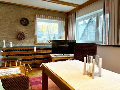 Ein Sitzbereich in der Unterkunft Landhaus Büttner Altenberg