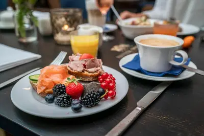 Essen im Hotel oder in der Nähe